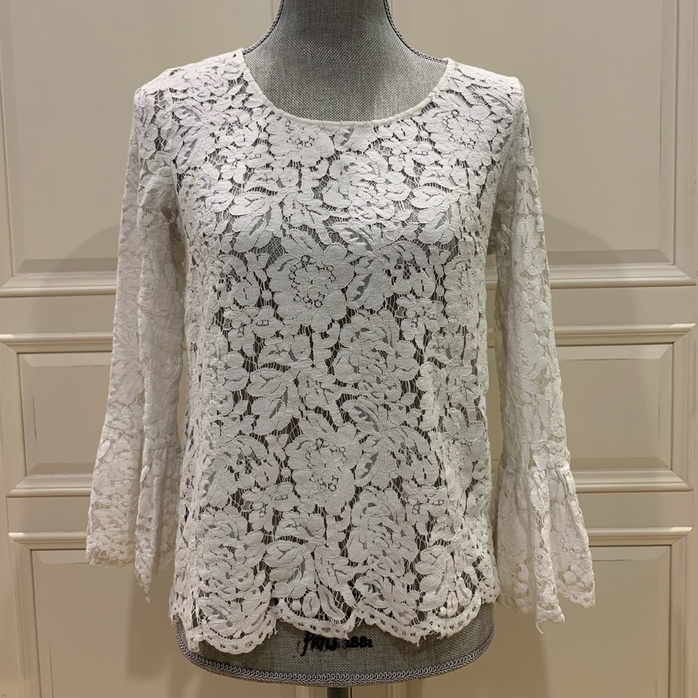 Lacy Floral Blouse